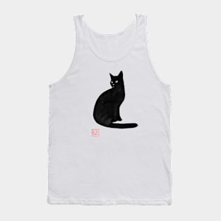 black cat turning Tank Top